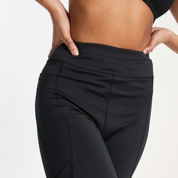 ASOS 4505 Black High Waisted Athletic Leggings Women’s US 4 Workout Gym - Picture 2 of 11
